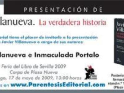 Presentación del libro "Javier Villanueva" en Sevilla