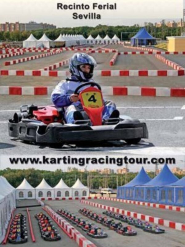 Recinto Ferial Sevilla, karting en acción. www.kartingracingtour.com