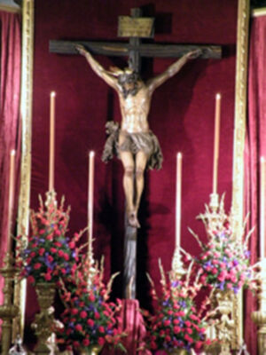 Galería del Altar del Quinario en Honor del Stmo Cristo de la Buena Muerte, de la Hermandad de la Hiniesta