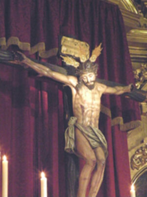 Galería del altar de Quinario en honor del Stmo Cristo de la Vera+cruz de la Algaba