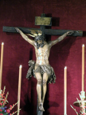 Galería del Altar del Quinario en Honor del Stmo Cristo de la Buena Muerte, de la Hermandad de la Hiniesta