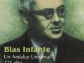 Retrato de Blas Infante, fundador del Partido Nacionalista Andaluz, conmemorando su 125 aniversario en una exposición del 14 al 27 de marzo de 2011 en el Palacio del Conde Duque de Olivares.