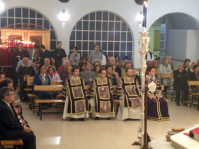 Solemne Función Eucarística con el Cristo de San Agustín en Santa Clara.