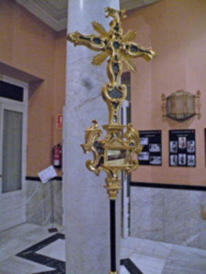 L a Real Hermandad del Santo Entierro, de Sevilla, inauguró su exposición de en seres en el ateneo Sevillano