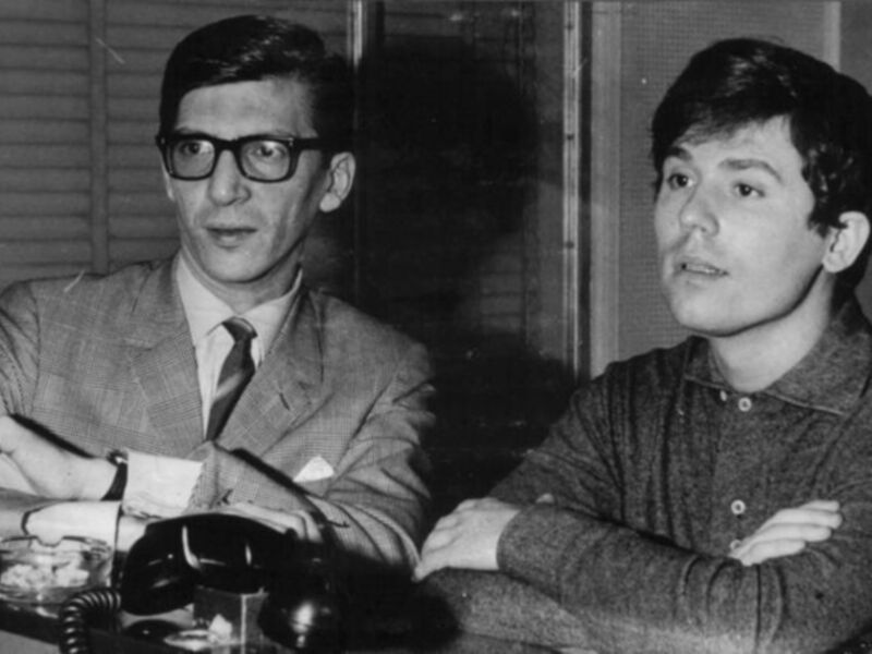 John Lennon y Paul McCartney, dos de los fundadores del grupo musical The Beatles.