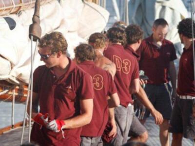 Piere Casiragui, tercer hijo de la Princesa Carolina de Mónaco y miembro de la Tripulación del Tuiga, en "la Semana Clásica de Puerto Sherry"