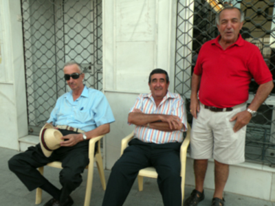 Procesión mañanera del Santo Patron San Gregorio de Osset de la localidad de Alcalá del Río