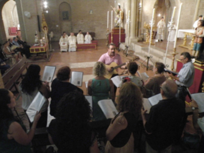 Sevilla. Antonio Melado Prado Pregono el XXVII Canto Poético a la Stma. Virgen de la Aurora. 