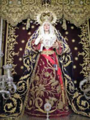 Provincia.Museo de los enseres de la Hermandad de Jesús Nazareno en la Iglesia Parroquial de Alcalá del Río.