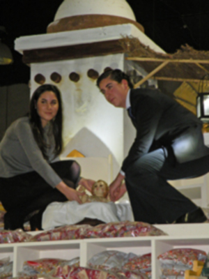 La entronización del Niño Jesús en la carroza del Nacimiento