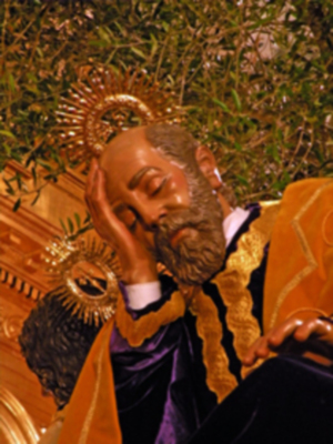 Pasos de Hermandades sevillana, que no procesionaron por lluvia en el Vía-crucis del año de la fe de Sevilla.