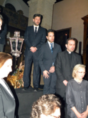 Santa misa de juramento y traslado del Cristo de la Caridad de Santa Marta a su paso procesional.