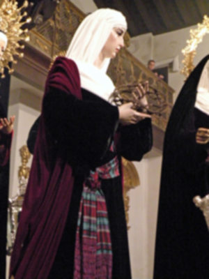 Santa misa de juramento y traslado del Cristo de la Caridad de Santa Marta a su paso procesional.