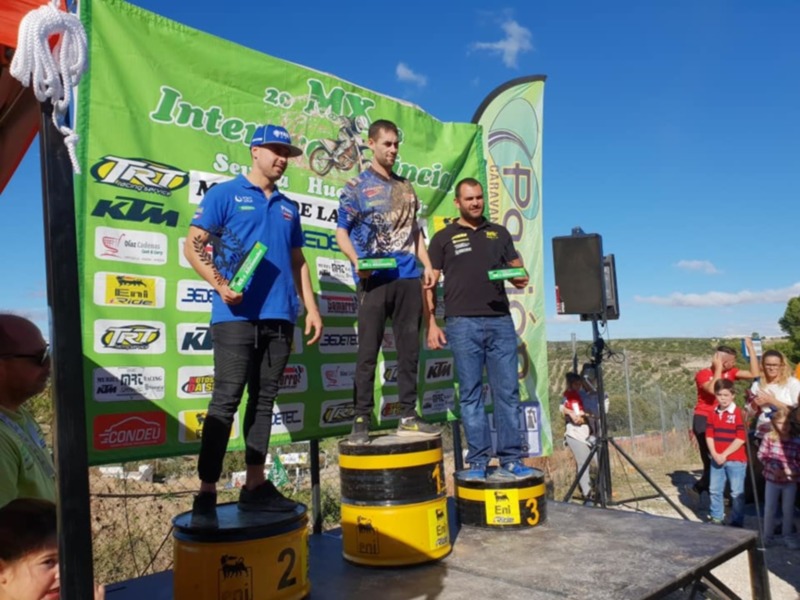 Los chipioneros Alberto Pacheco y Víctor Rodríguez se clasifican como campeón y tercero respectivamente en el interprovincial de Moto Cross