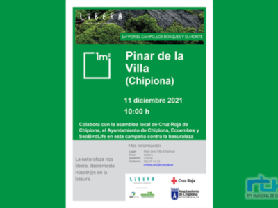 Cruz Roja organiza la una recogida de residuos en el pinar de Chipiona con el proyecto ‘LIBERA, unidos contra la basuraleza’ de Ecoembes