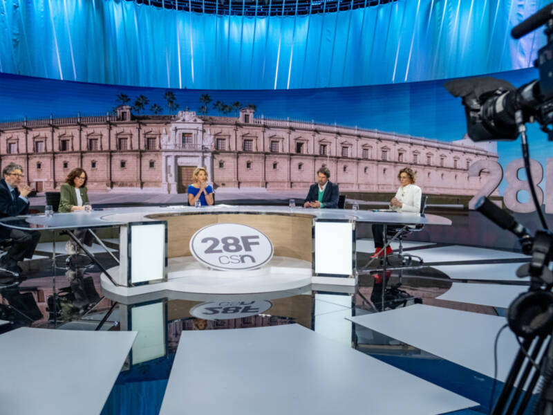 Canal Sur cierra febrero con un 8,9% de cuota de pantalla y se convierte en la televisión pública preferida por los andaluces