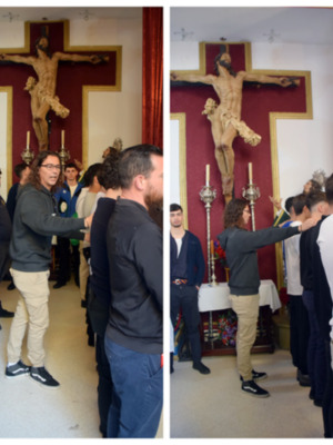 Clemencia y Fe ultima sus ensayos para la estación de penitencia del 5 de abril en Sevilla