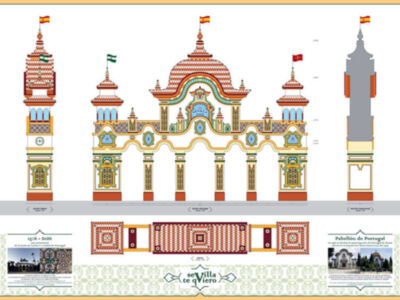  Sevilla desvela la Portada de la Feria de Abril 2026 inspirada en el Pabellón de Portugal de 1929