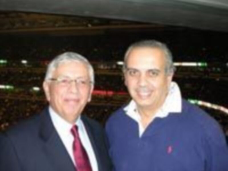 José Luis Sáez se reunió con David Stern en Chicago