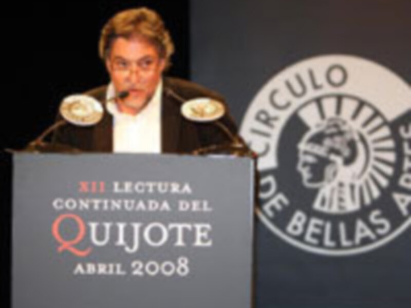 Pepu Hernández participa en la Lectura Continuada del Quijote en el Círculo de Bellas Artes