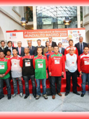 Presentación de gala en la sede de la Comunidad de Madrid del II Mundialito de la Inmigración de baloncesto
