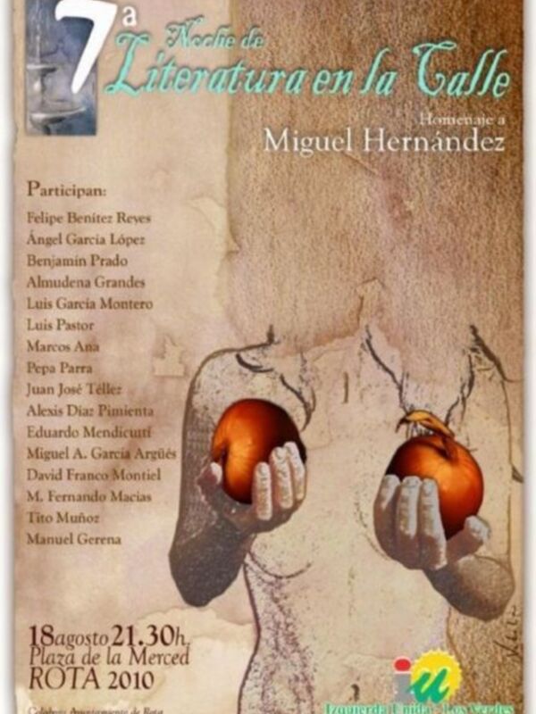 Convocada la Séptima Noche de Literatura en la Calle en Rota