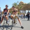 Salida de la segunda etapa de la Vuelta Ciclista