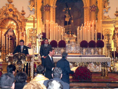 Galería del Quinario del Gran poder en su Basílica de la Plaza de San Lorenzo