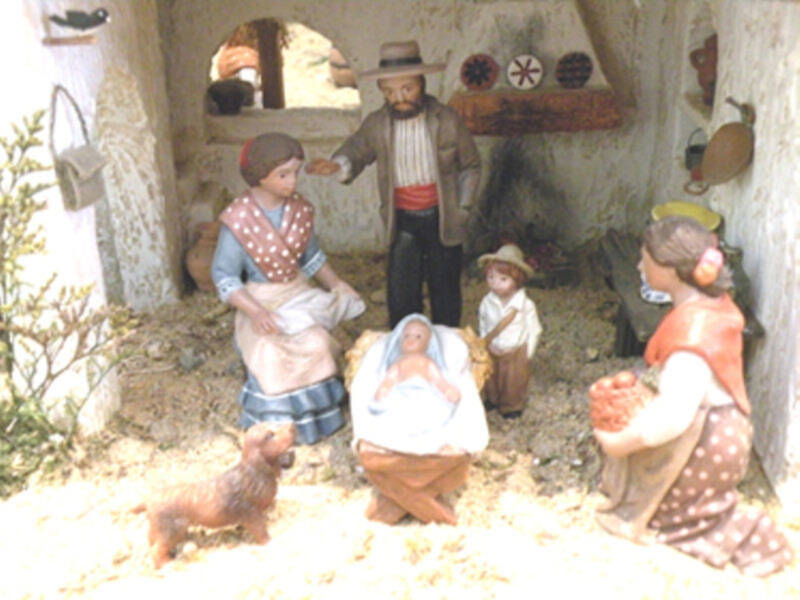 Galería del Belén del Colegio de Farmacéutico de Sevilla