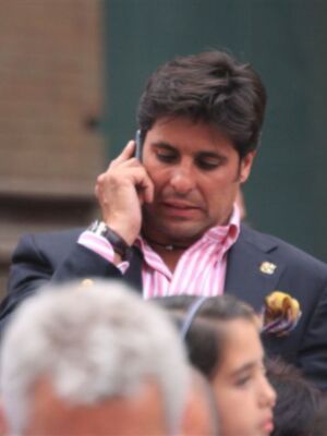 Fran Rivera y César Cadaval con San Gonzalo 