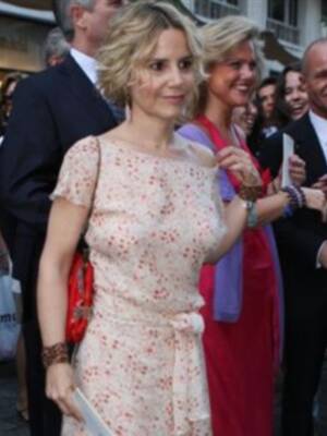 Eugenia Martínez de Irujo en la boda de la hija de Carmen Tello
