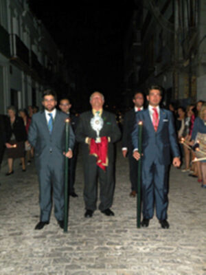 Solemne Procesión de subida de los titulares de la Hermandad de la Vera-cruz de Alcalá del Río (Sevilla)