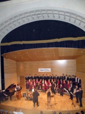Musical góspel del coro de la Universidad de Sevilla, en Cajasol