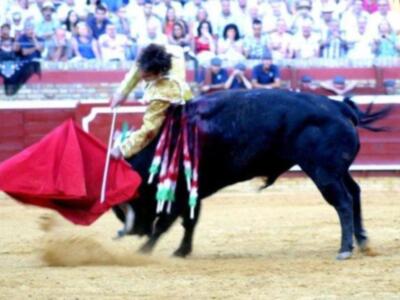 Susto y voltereta de José Tomás que sufrió una cogida en Huelva sin consecuencias