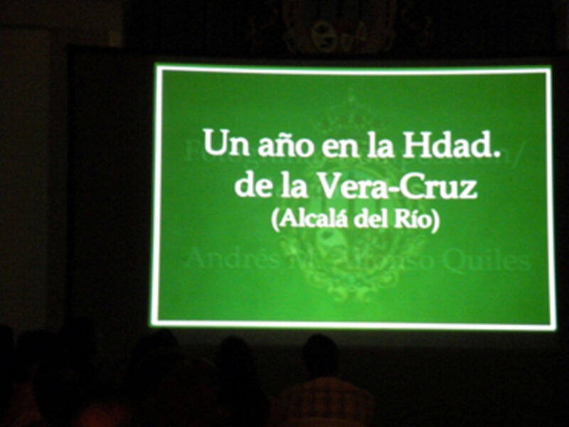 Audiovisual con el titulo Sentimiento Cofrade, vivencia de un año de vida, en la Hermandad de la Vera-cruz de Alcalá del Río