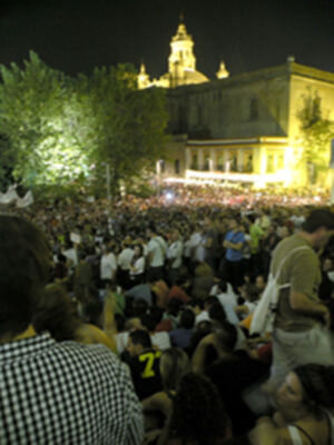 Sevilla se suma a la manifestación global de los indignados