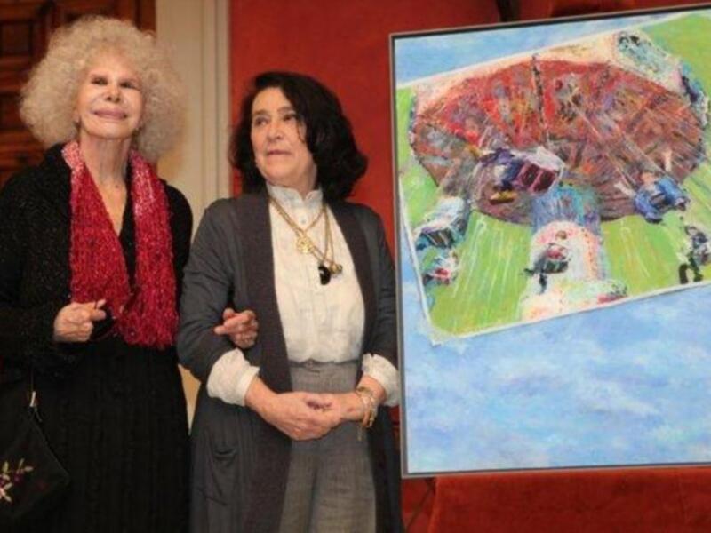 La Duquesa de Alba acudió a la presentación del cartel anunciador del Rastrillo