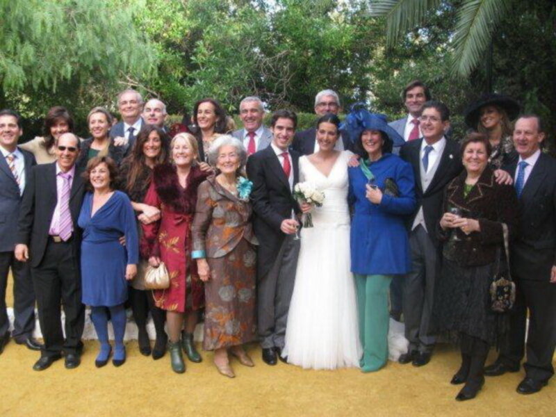Boda en Sevilla de Alfonso Garcia Almagro y Maria Jesus Gallardo Navarro.