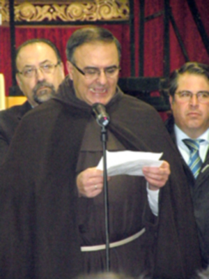 Acto de entronización de la Imagen del Niño Jesús en la carroza del nacimiento de la cabalgata 2012