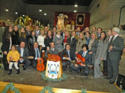 Acto de entronización de la Imagen del Niño Jesús en la carroza del nacimiento de la cabalgata 2012