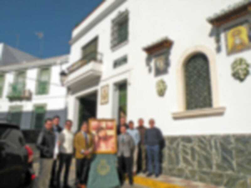 Presentación del tercer cartel de la Tertulia cofrade verde capirote de Alcalá del Río
