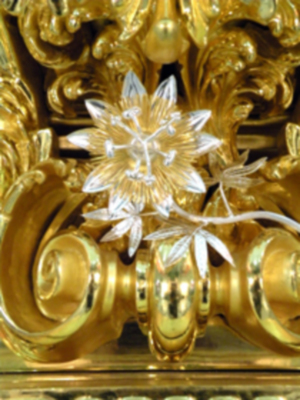 Exposición del  magnífico paso procesional del Cristo de la Vera-cruz de Alcalá del Rio. 