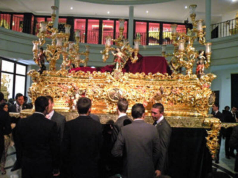 Bendición del nuevo paso y Vía-crucis del Stmo. Cristo de la Vera-cruz de Alcalá del Rio (Sevilla)