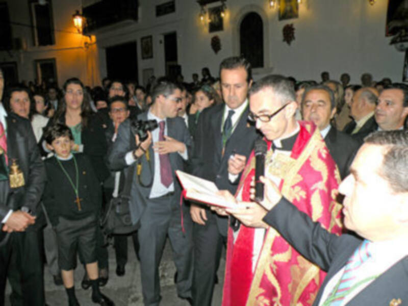 Bendición  del nuevo paso y Vía-crucis del Stmo. Cristo de la Vera-cruz de Alcalá del Rio (Sevilla)