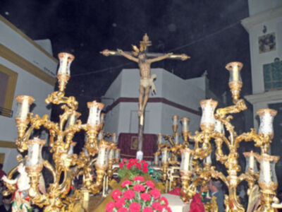 Bendición  del nuevo paso y Vía-crucis del Stmo. Cristo de la Vera-cruz de Alcalá del Rio (Sevilla)