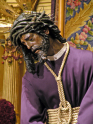 Solemne besamanos del Gran Poder en la madrugada del Sábado Pasión