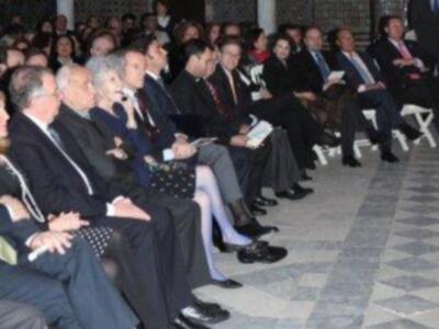 Los duques de Alba asisten al pregón del costalero que dio Rafael Peralta