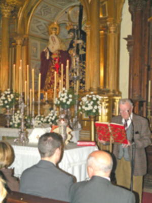 Toma de posesión de la nueva junta de gobierno de la Hermandad de Jesús Nazareno de Alcalá del Río (Sevilla).