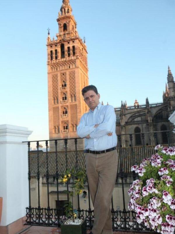 Francisco Gallardo entrevistado por Justo Molinero en la promocion de La Ultima Noche en Barcelona 
