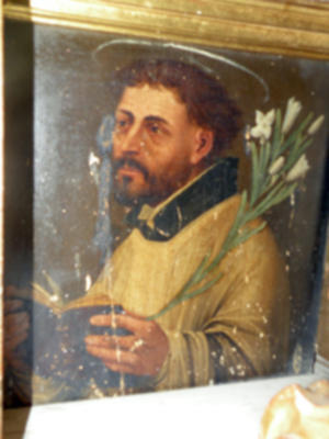 Retablo de Santa Ana del Siglo XVI en la parroquia de Alcalá del Río.